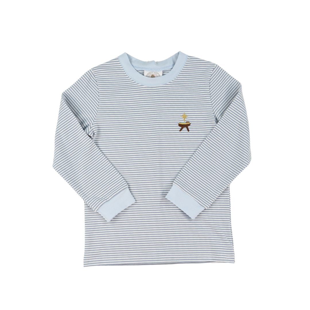 Oh Holy Night Boys Crew Cuff Longsleeve Tee