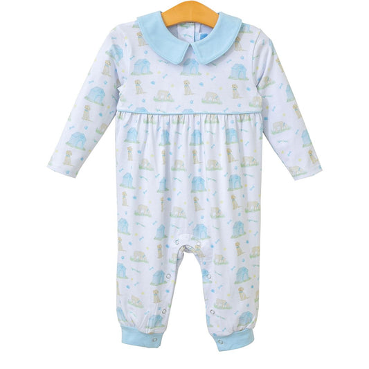 Blue Puppy Pals Romper