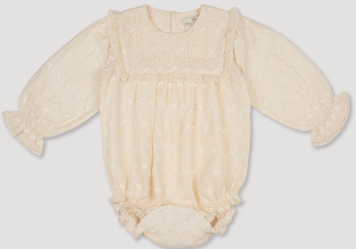 Hazelnut Cream Dolly Baby Bubble Romper