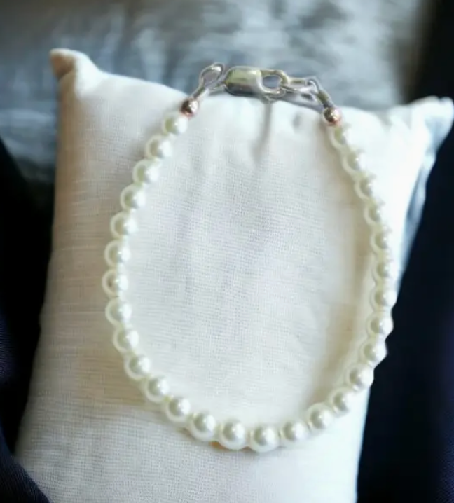 RP White Classic Pearl Bracelet