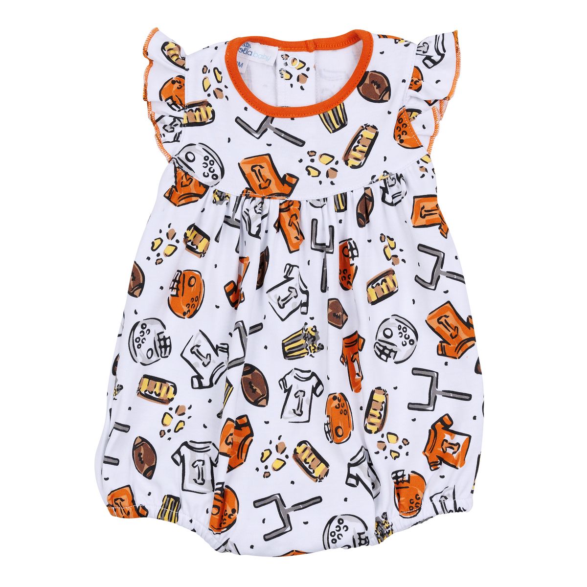 Magnolia Baby - Future Draft Picks Orange White Flutters Bubble