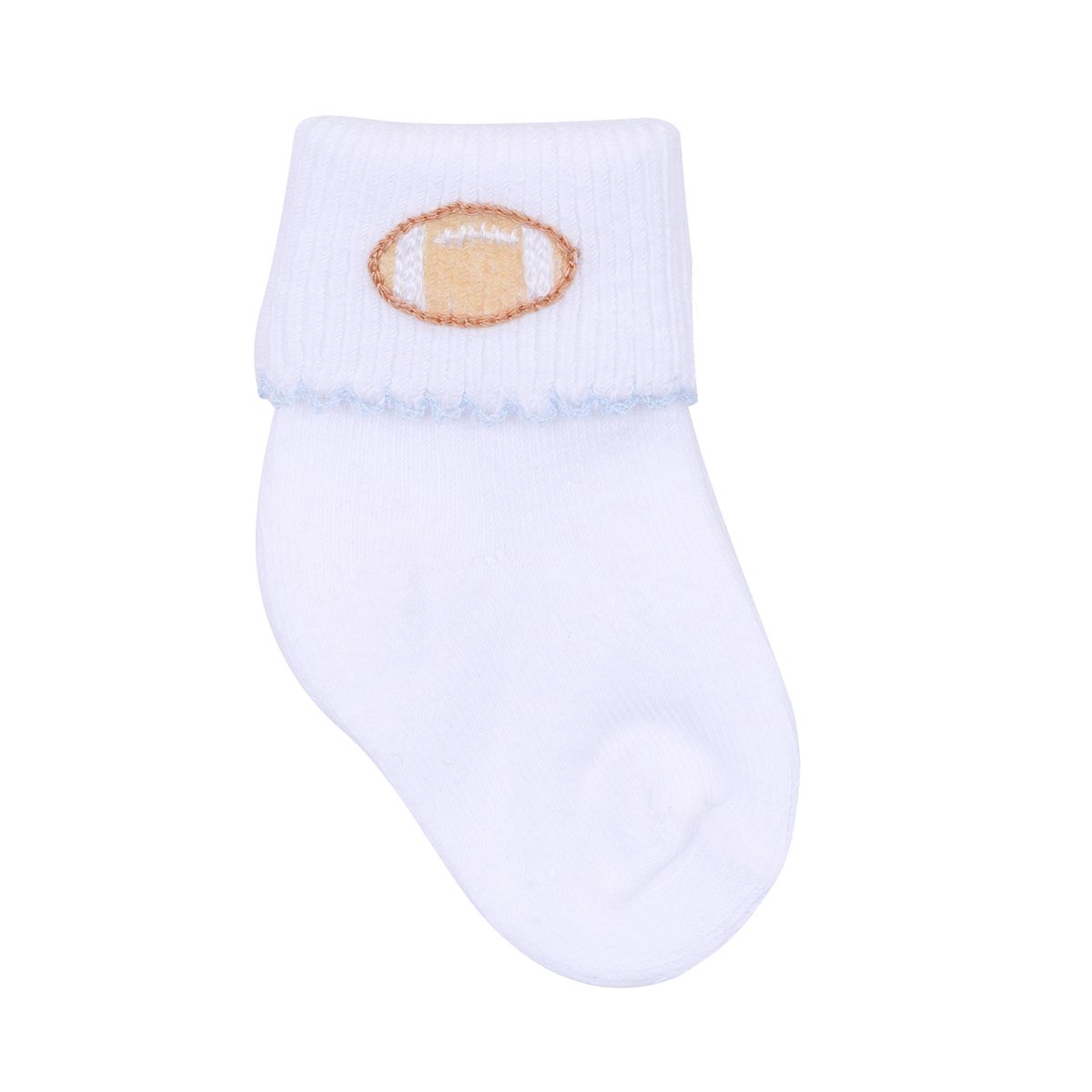 Touchdown Cutie Light Blue Emb Socks