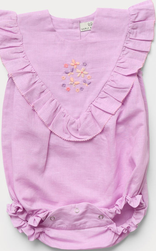 Lilac Lucy Baby Bubble Romper