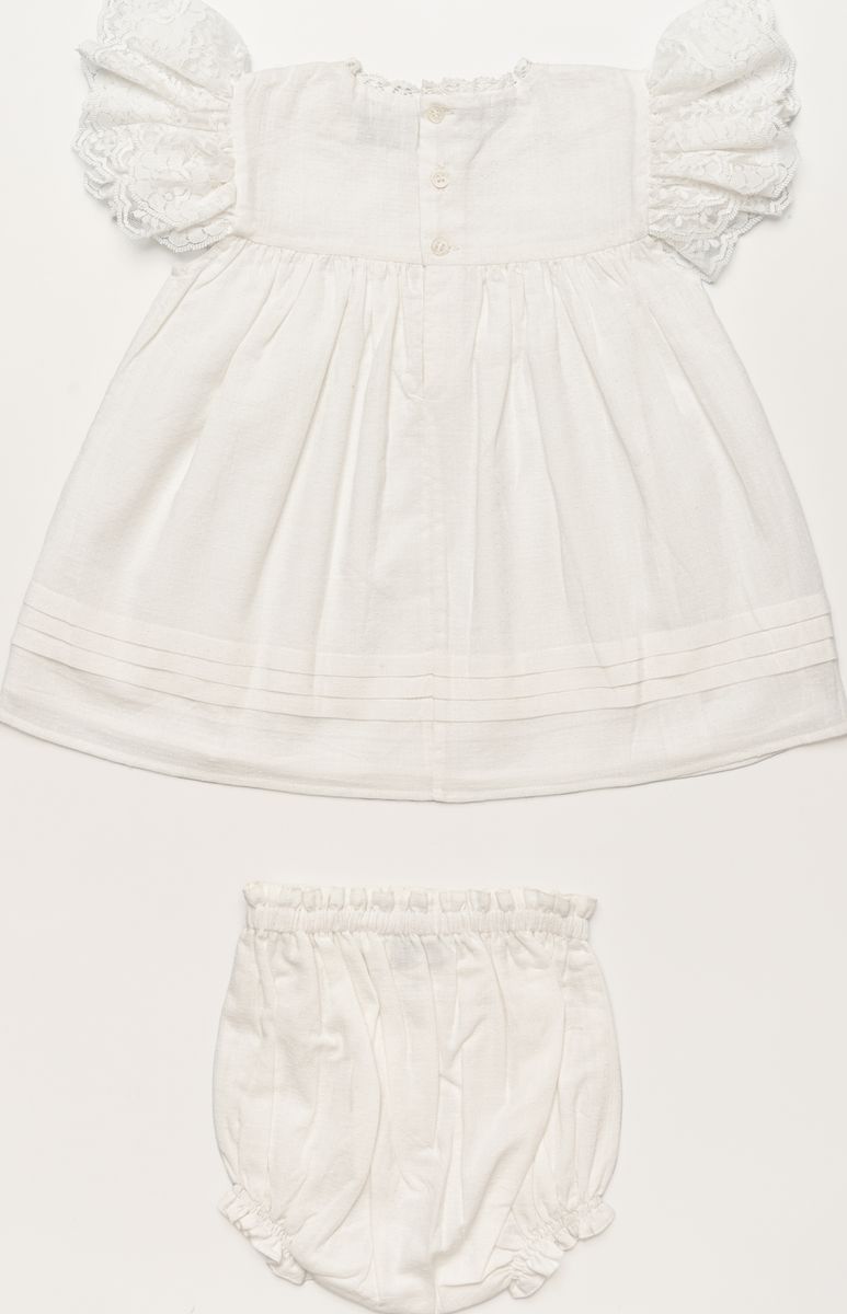 Ivory Grace Baby Dress & Bloomer