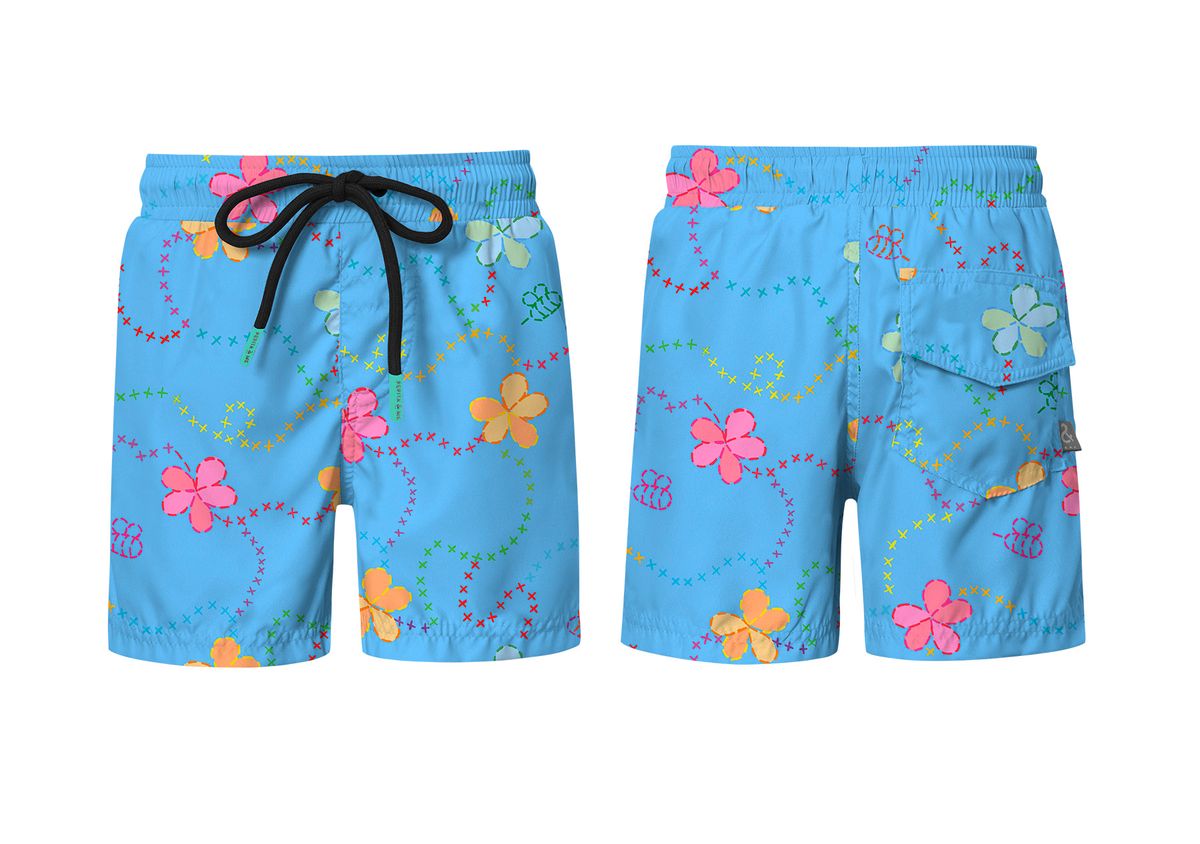 Piglo Azul Swimshorts - Sweet E's Children's Boutique