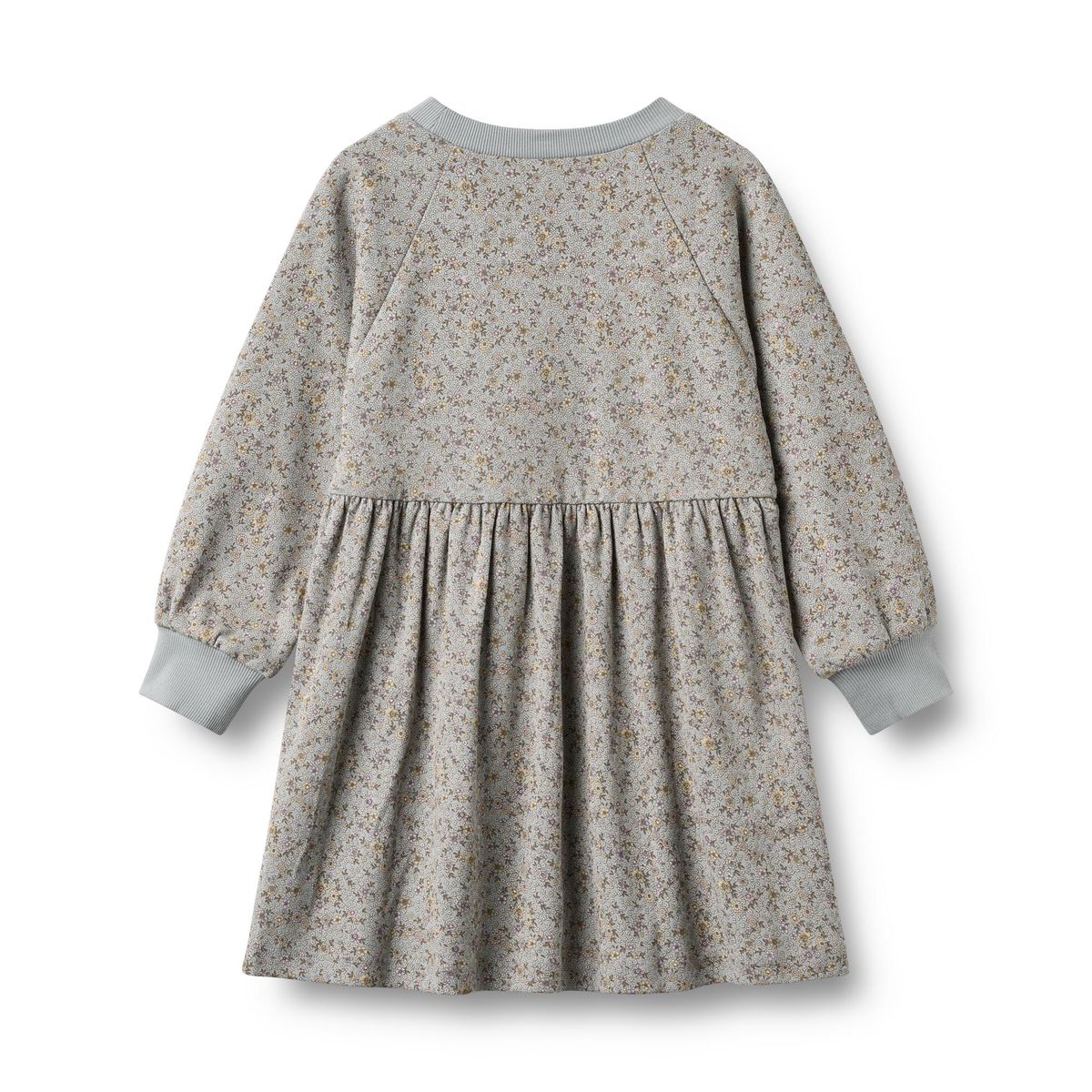 Blue Floral Jersey Dress