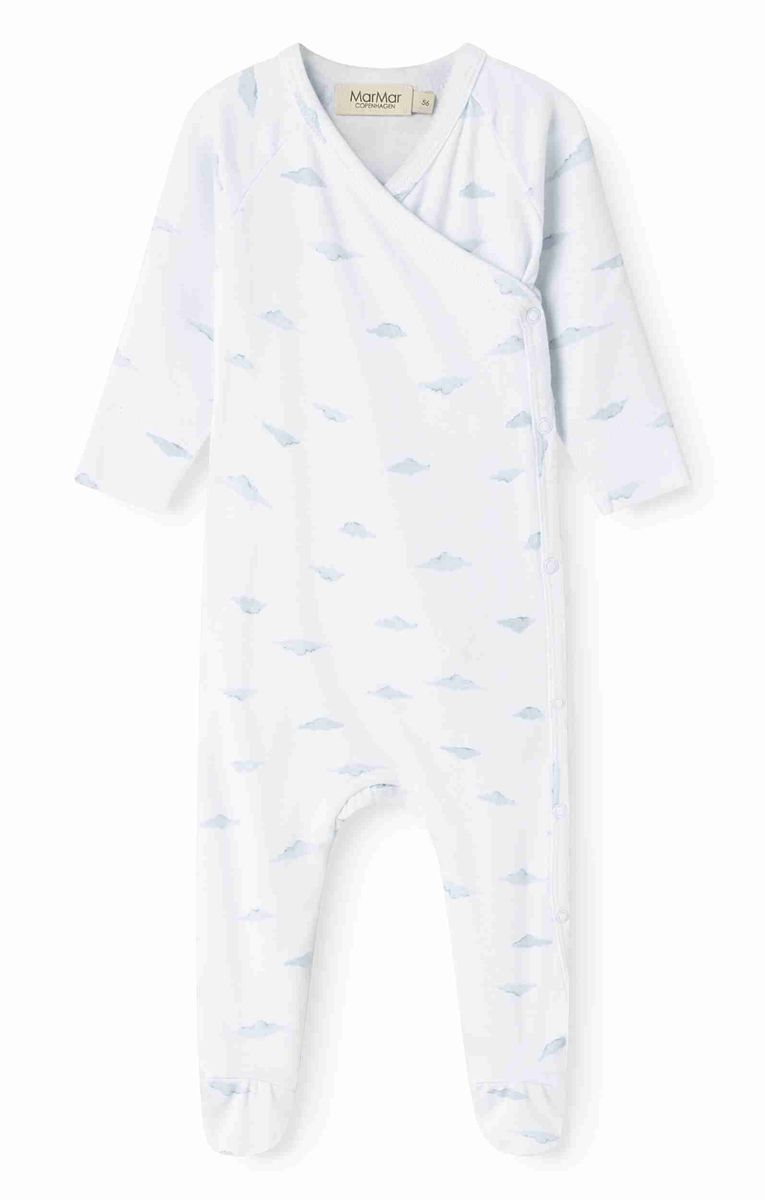 Cumu Rubello by MarMar Copenhagen showing a stylish, colorful baby romper with playful patterns and soft fabric details.