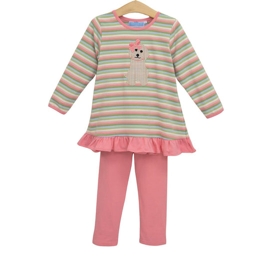 Puppy Ruffle Pant Set