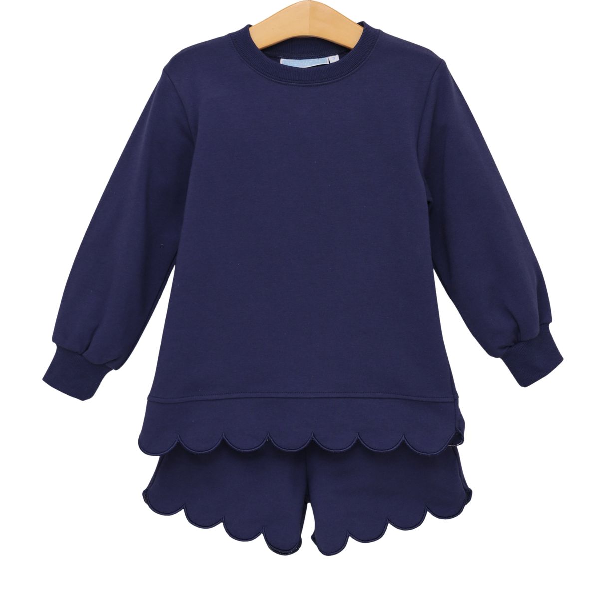 Navy Sophia Scalloped Set