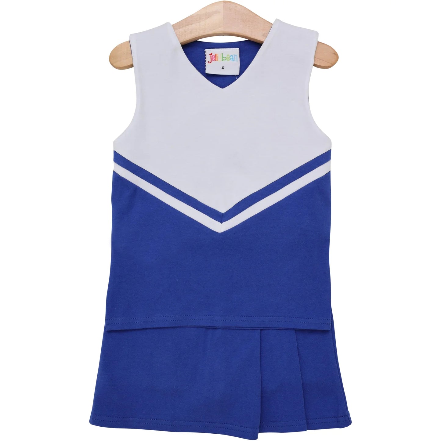 Blue & White Cheer Uniform Skort Set