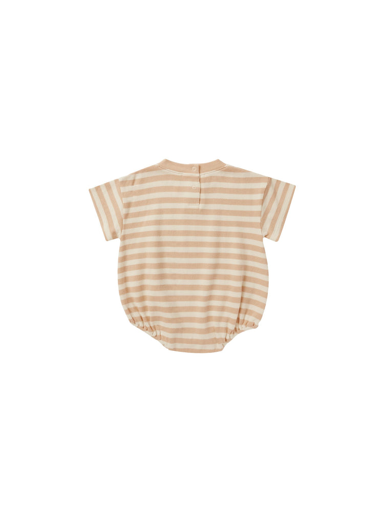 Rylee & Cru - Apricot Stripe Relaxed Bubble Romper