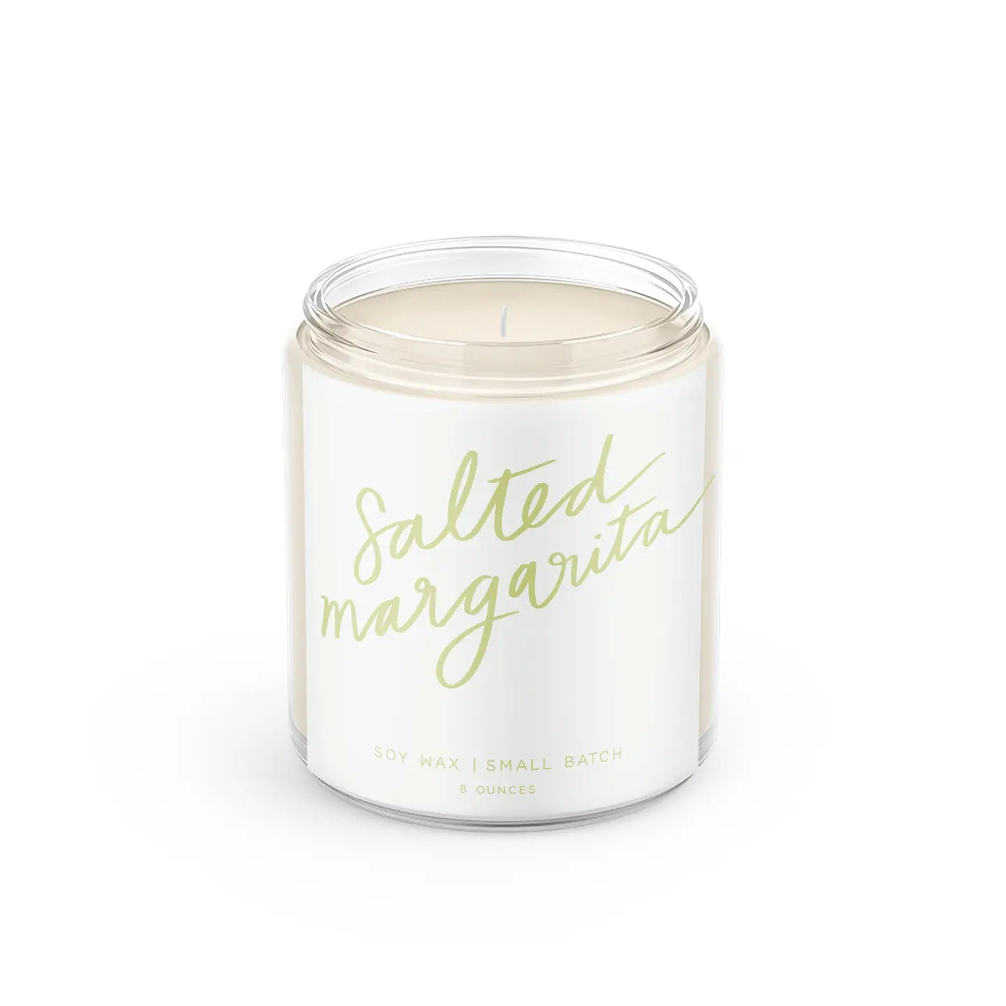 Poured Goods -Salted Margarita: 8 oz Soy Wax