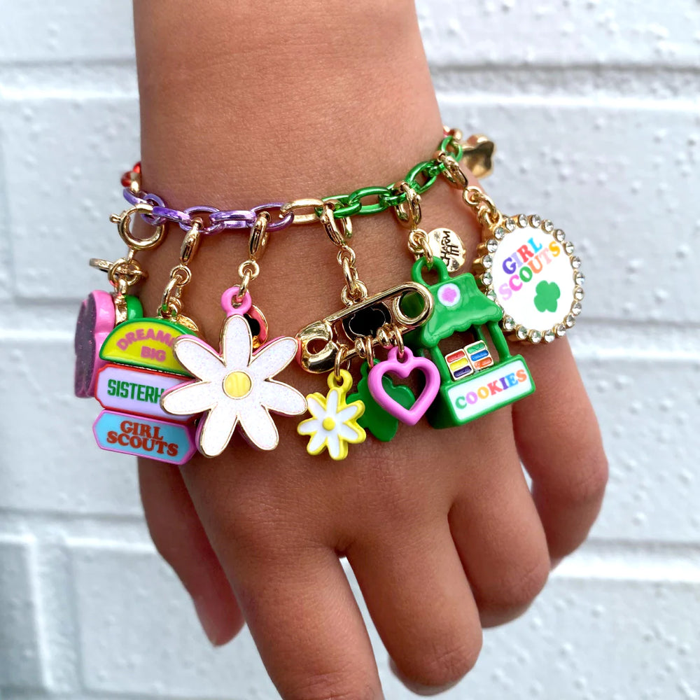 Charm It! - Girl Scout Gold Glitter Daisy Charm