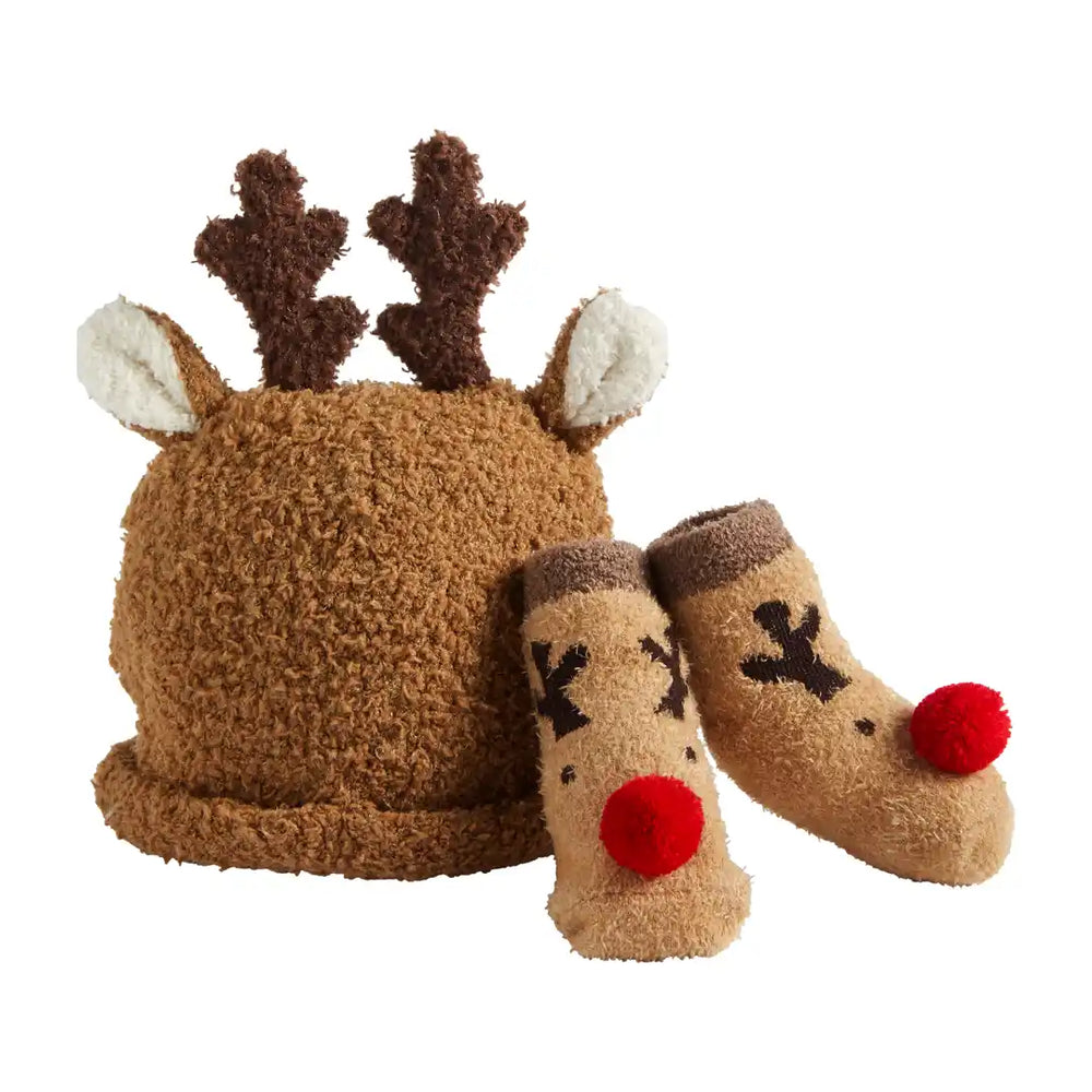 Mud pie - Reindeer Hat and Sock Set