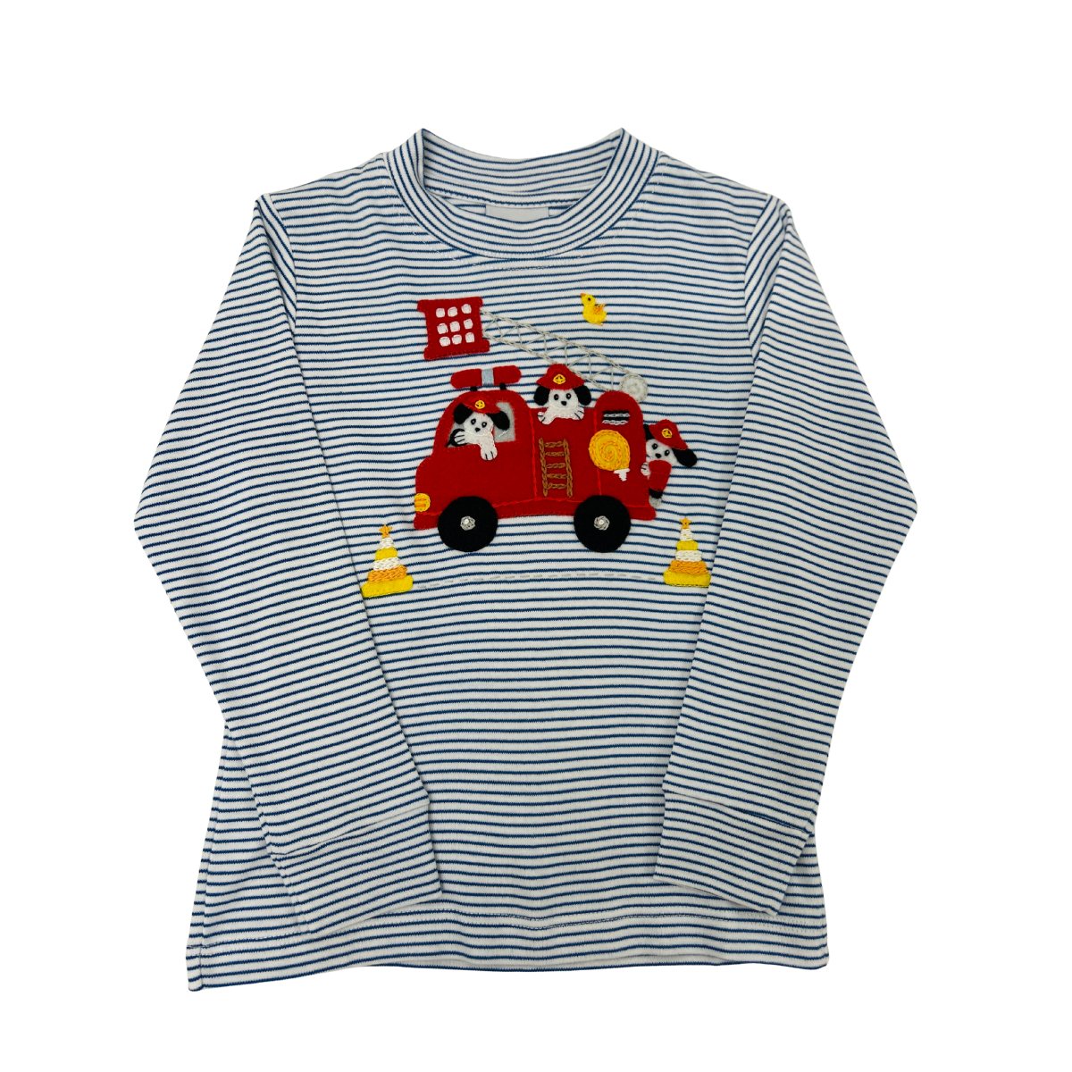 Squiggles - Royal Stripe Dogs to the Rescue L/S Shirt