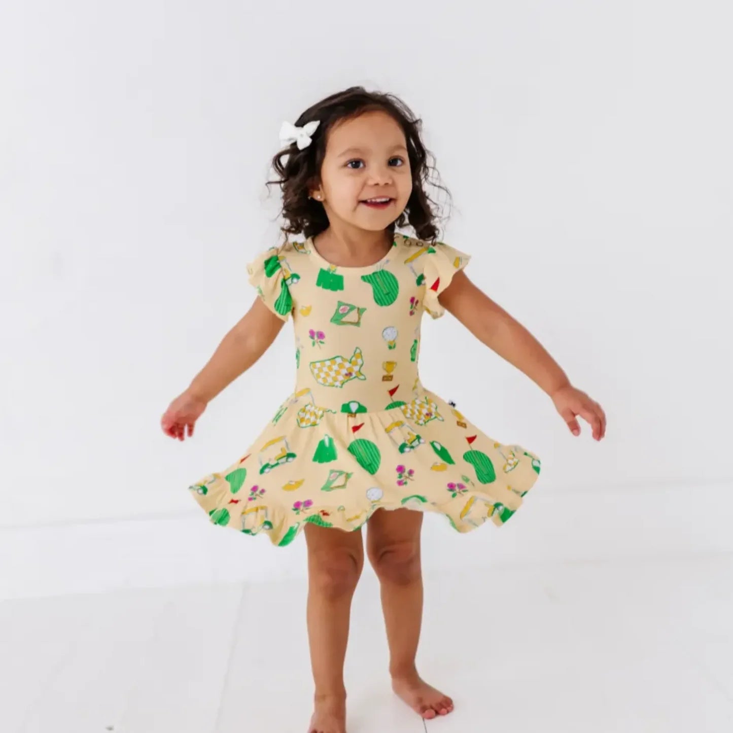 Kiki + Lulu - Dreaming of Green Jackets Twirl Dress