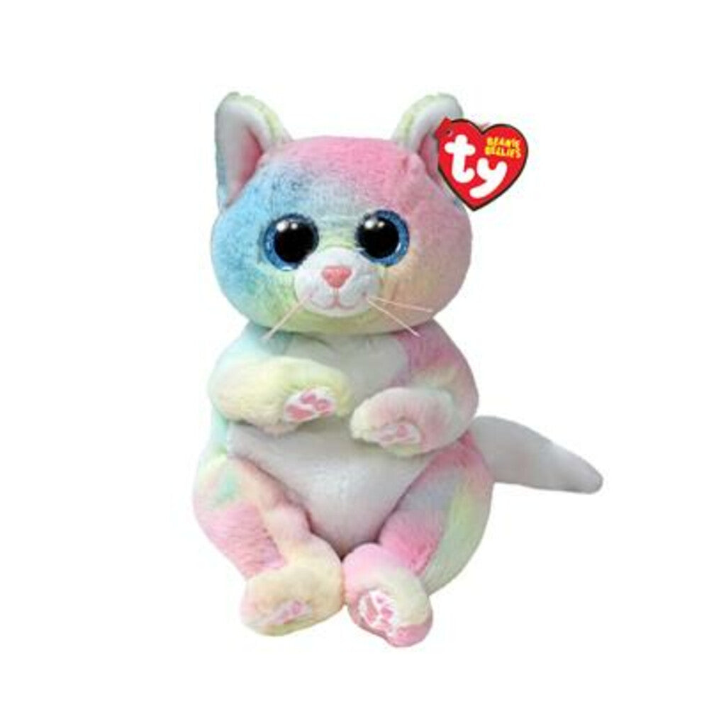 Ty - Jenni Rainbow Cat Beanie Bellie