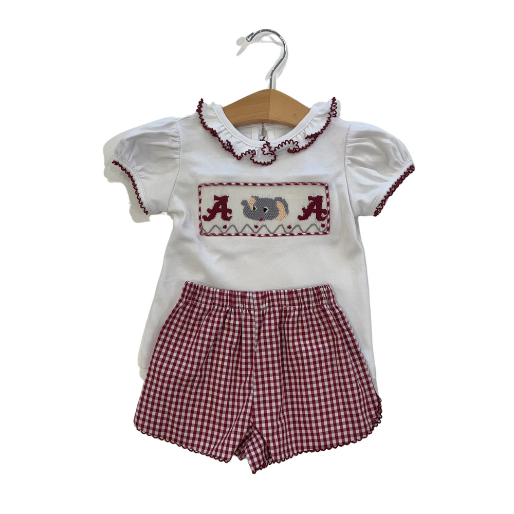 Southern Saturday - Smocked "A" Game Day Ruffle Set