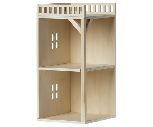 Maileg Mouse Hole Farmhouse Annex toy in fabric with detailed design, suitable for children's play and imaginative storytelling.