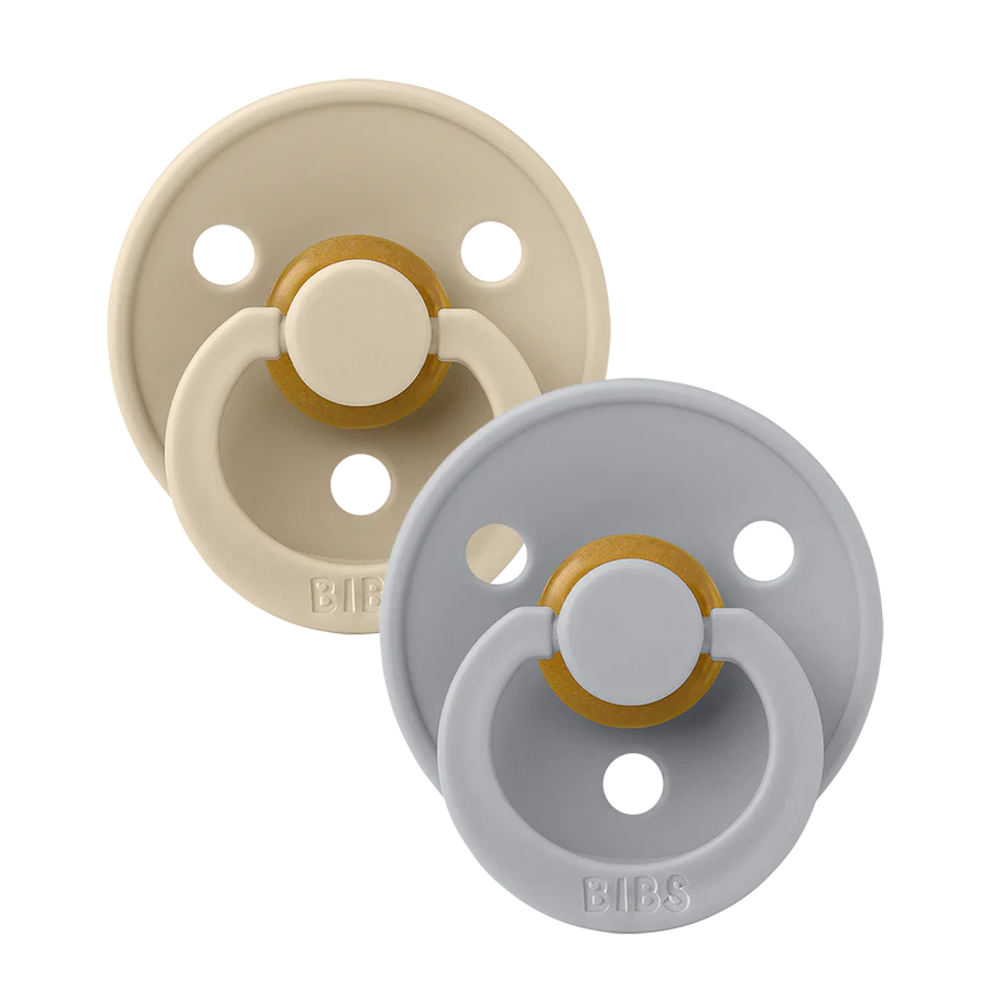 BIBS Pacifier Latex - 2 pack - Vanilla/Cloud