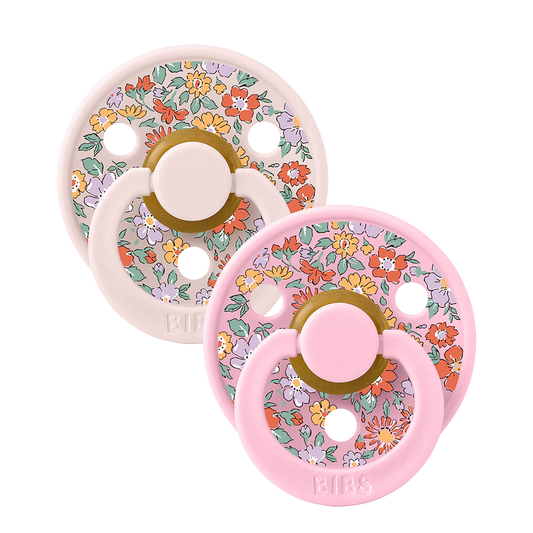 BIBS x LIBERTY Pacifiers 2 Pack Oscar Meadow - Petal Mix