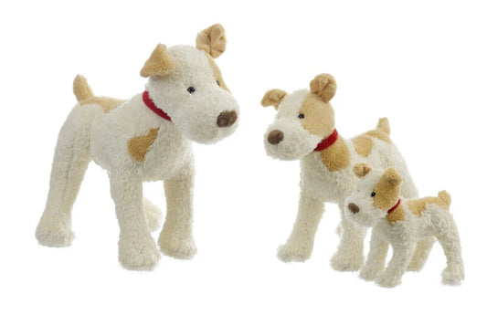 Egmont Eliot stuffed dog plush toy with soft fur and floppy ears, perfect for cuddling and play.