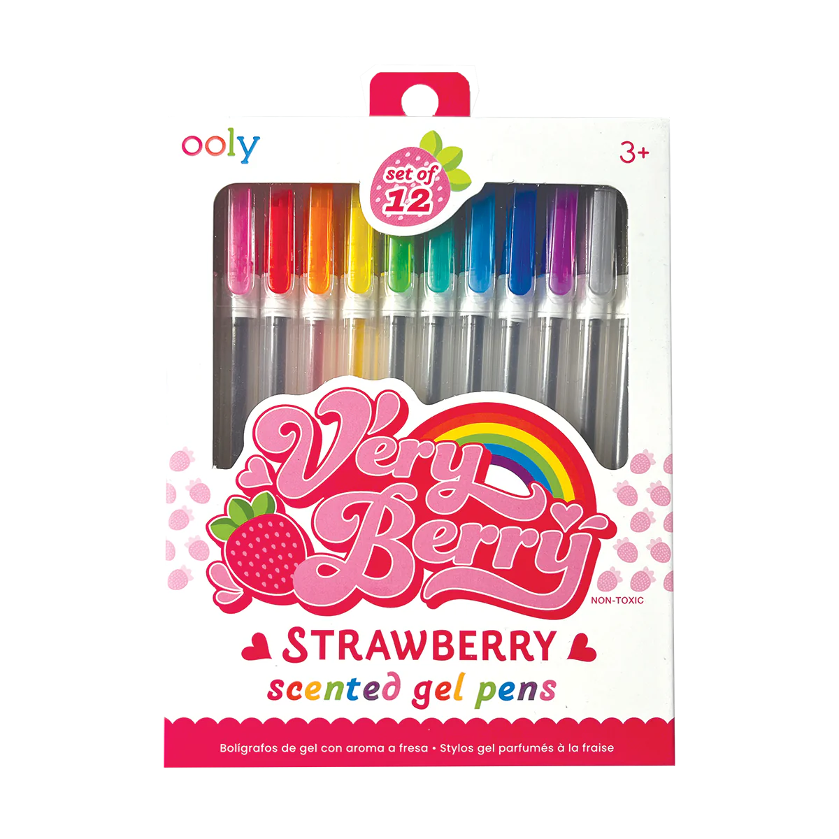 Ooly - Very Berry Strawberry Scented Gel Pens - Set of 12