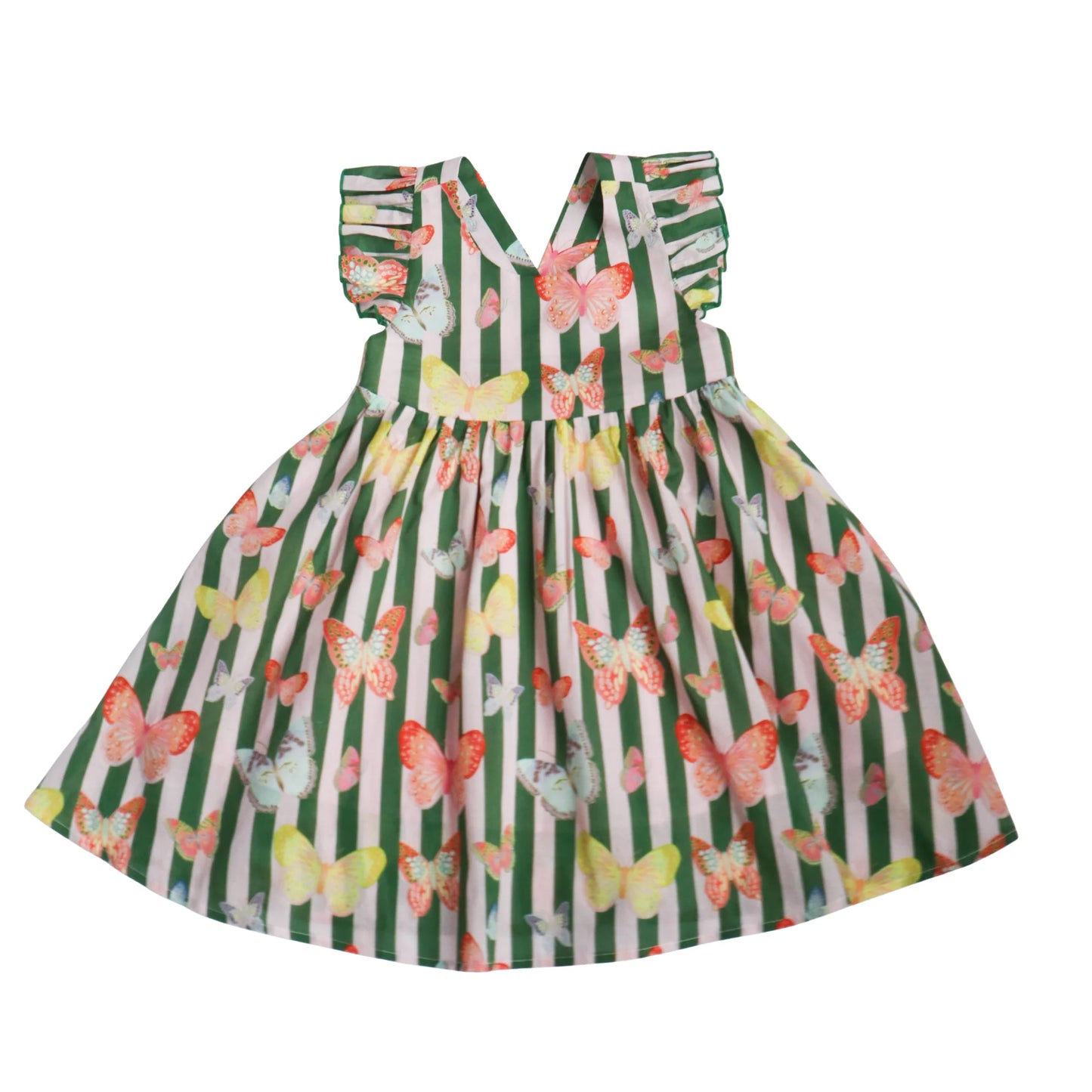 Green Butterfly Josie Dress