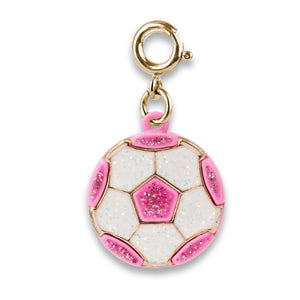 
            
                Load image into Gallery viewer, Charm It! -  Gold Glitter Soccer Ball Charm
            
        