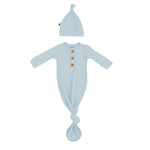 Kyte Baby - Knotted Gown with Hat Set in Fog