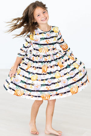 Mila & Rose - Pumpkins & Peonies Twirl Dress