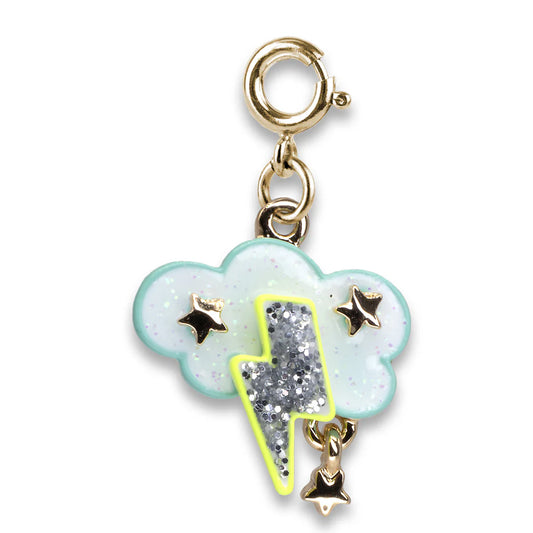 Charm It! - Gold Glitter Lightning Charm