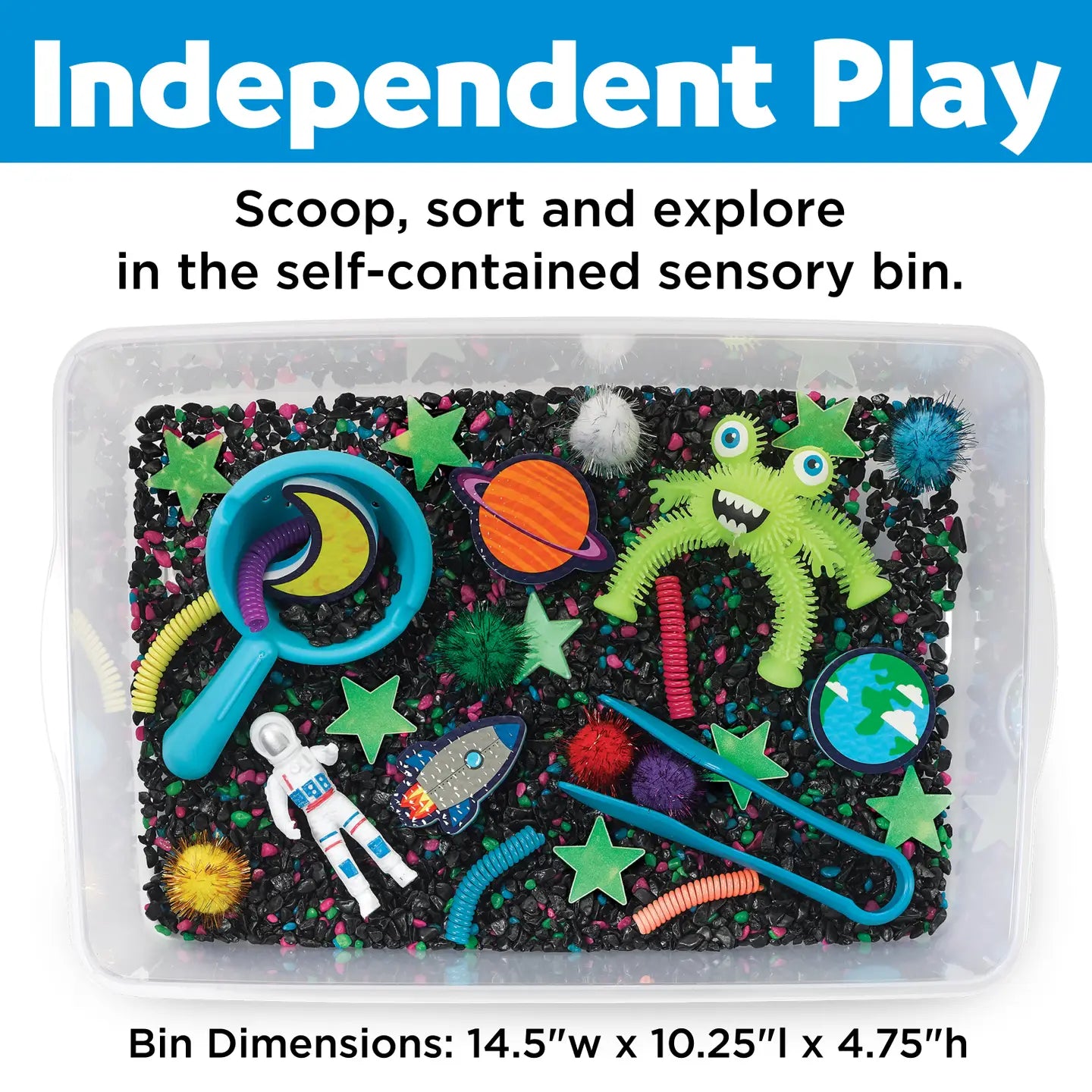 Sensory Bin Outer Space Activity Bin for Kids