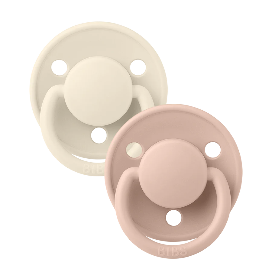 BIBS Pacifier - 2 pack DELUX - Ivory/Blush