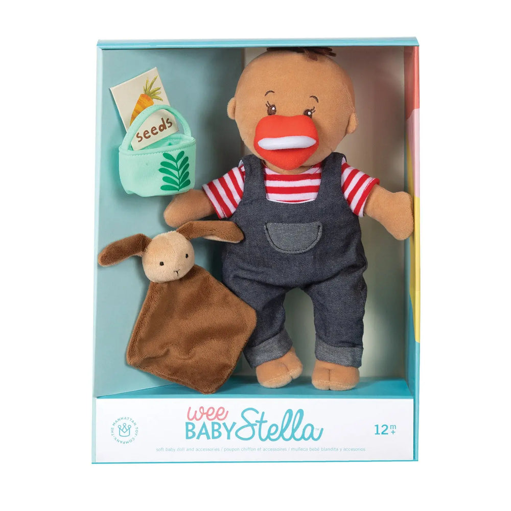 Manhattan Toy- Wee Baby Stella Beige Tiny Farmer Set