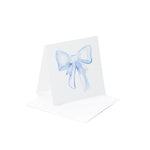 Over the Moon - Blue Bow Enclosure Card