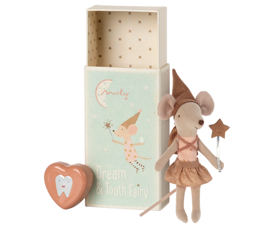 Maileg - Rose Tooth Fairy Mouse in Matchbox