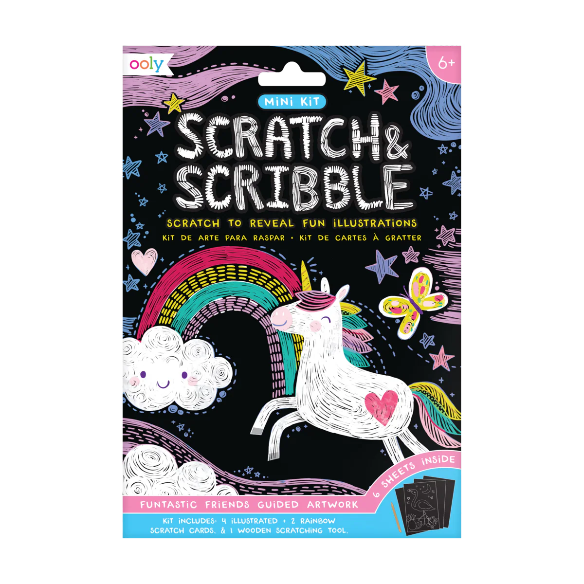 Funtastic Friends Scratch and Scribble Mini Scratch Art Kit - Sweet E's ...