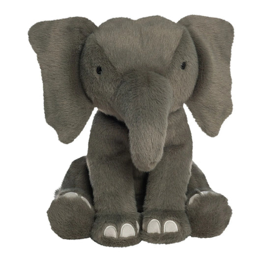 Manhattan Toy Imaginaries Elephant plush toy with soft fabric, detailed features, and a friendly expression, suitable for children