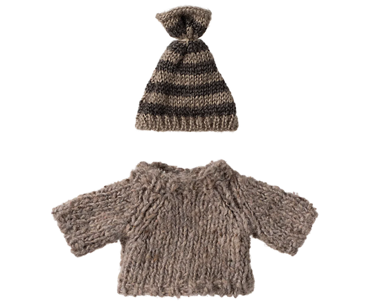 Big brother  mouse Knitted sweater and hat
