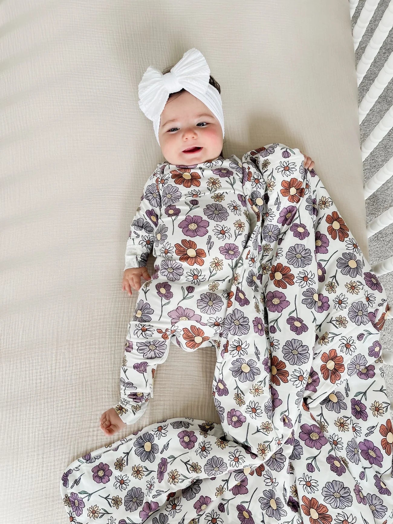 Gunamuna Bouquet Convertible Pajama with colorful floral print, featuring soft fabric and versatile design for comfortable wear.