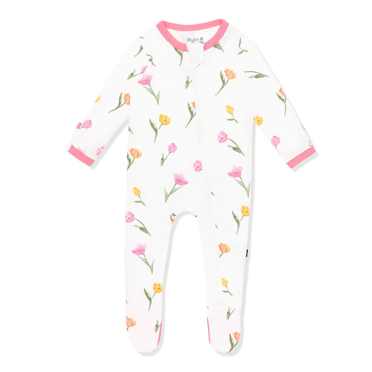 Tulip Zippered Footie