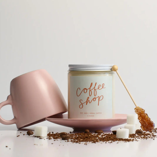 Poured Goods - Coffee Shop: 8 oz Soy Wax