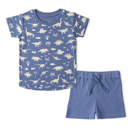 Dino Organic Tee & Shorts Set