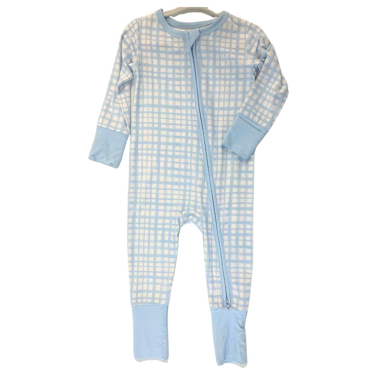 Weisinger Designs - Blue Plaid Converter Romper