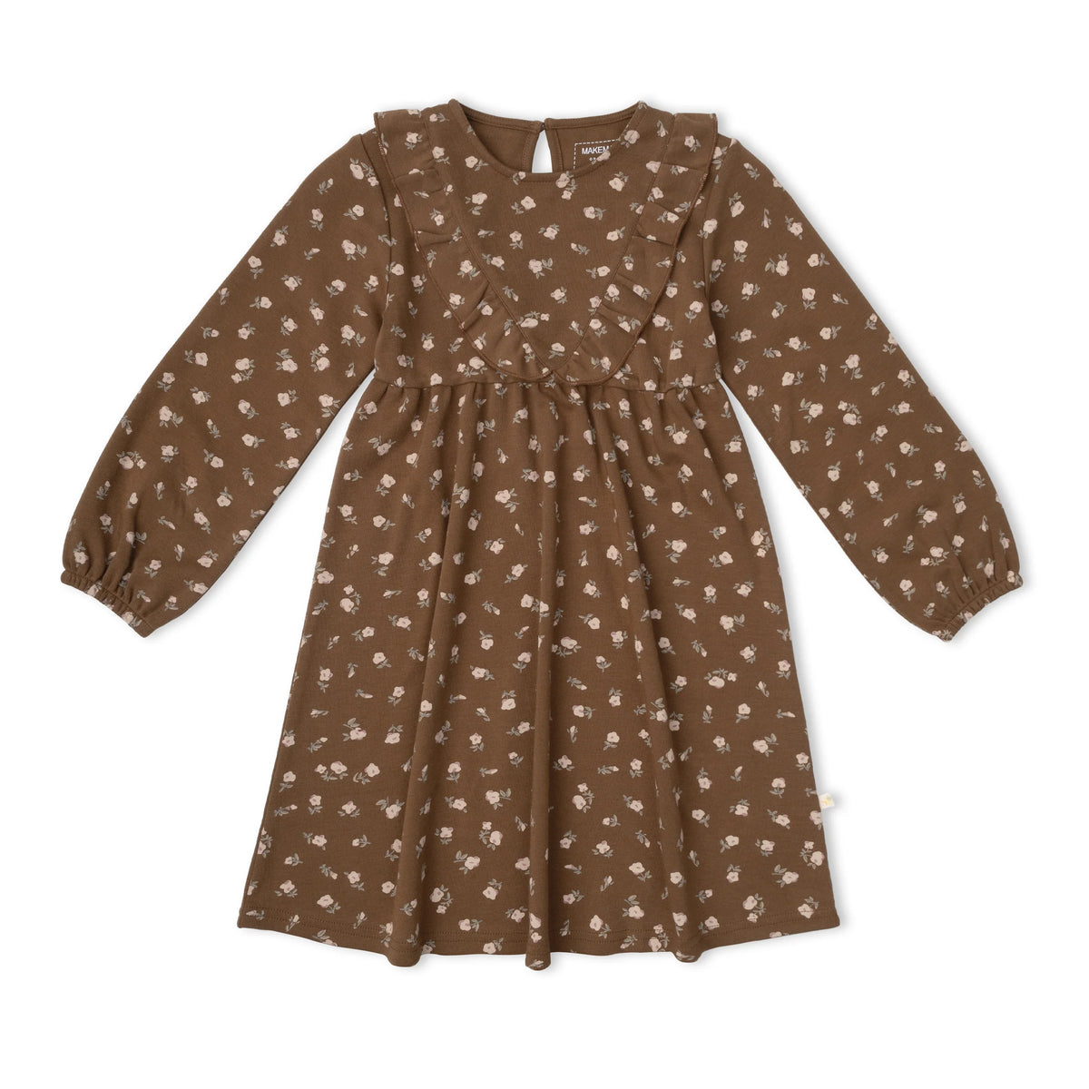 Primrose Organic Long Sleeve Ruffle -V- Dress