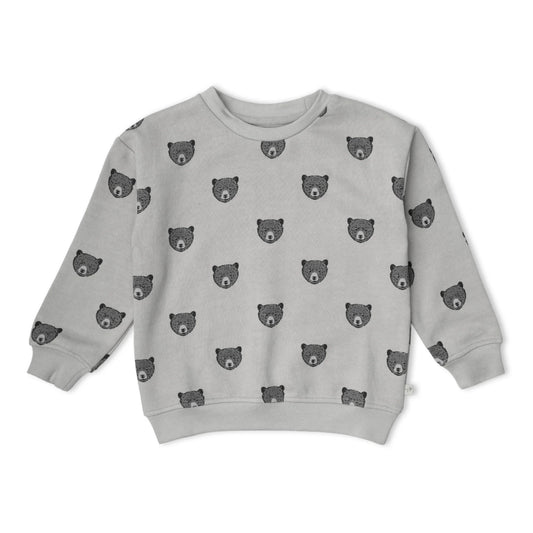Woodland Bear Organic Fleece Sweatshirt