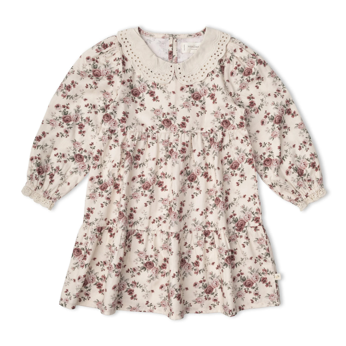 Wildrose Organic Collar Tiered Dress