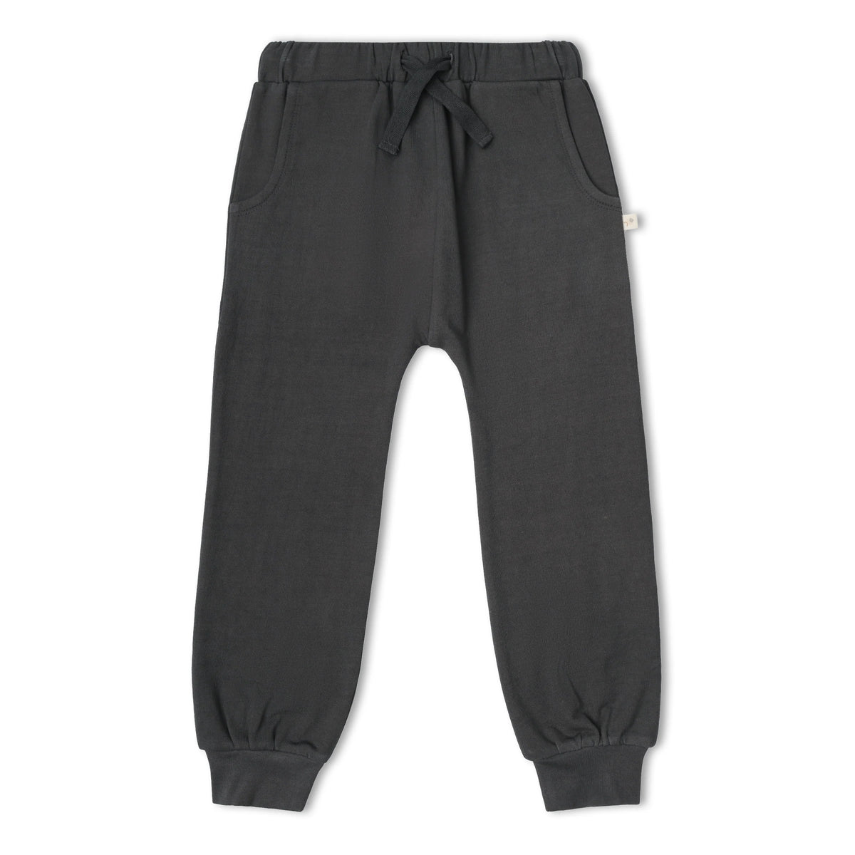 Charcoal Organic Fleece Jogger Pants