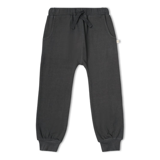 Charcoal Organic Fleece Jogger Pants